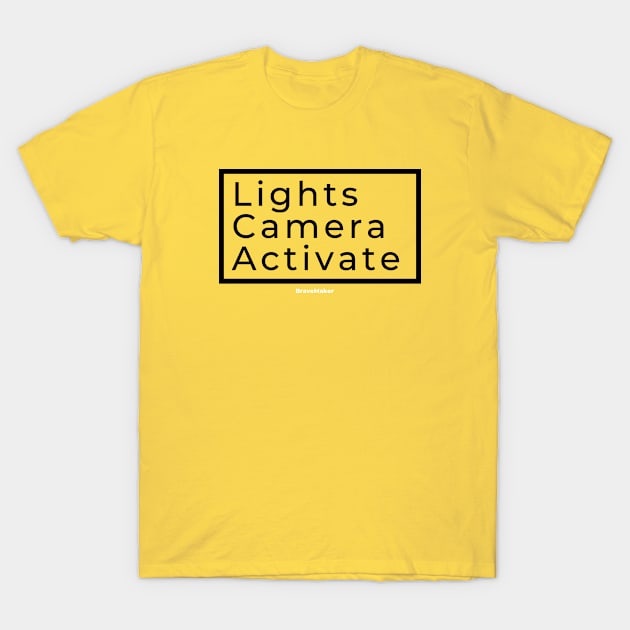 Activate Square T-Shirt by BraveMaker